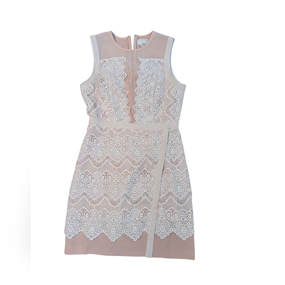 Greylin Blue Sheath Mini Dress with Slit